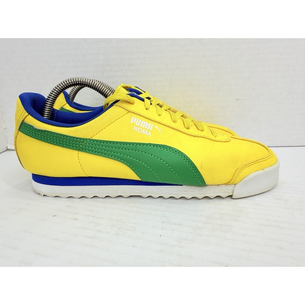 Puma Roma Brazil Dandelion Yellow Green Sneakers Men's US 7C 354259-50